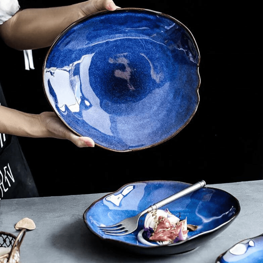 Ocean Sapphire Ceramic Plates