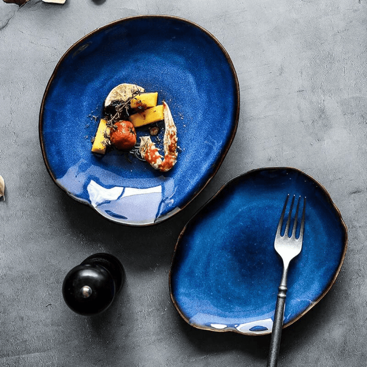 Ocean Sapphire Ceramic Plates